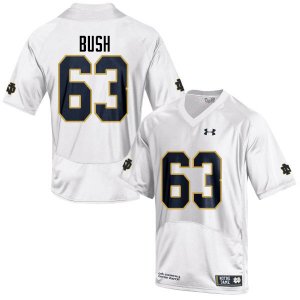 Notre Dame Fighting Irish Men's Sam Bush #63 White Under Armour Authentic Stitched College NCAA Football Jersey GEE4299NO